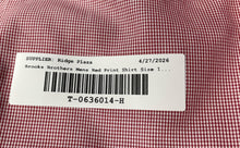 Load image into Gallery viewer, Brooks Brothers Mens Red Printed Cotton Regent Fit Non-Iron Dress Shirt 15-4/5
