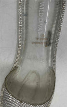 Load image into Gallery viewer, Wild Diva Womens Lounge Silver Slip-On Rhinestone Slide Sandals Size 10