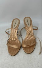 Load image into Gallery viewer, BCBGMaxazria Womens Beige Quilted Open Toe Stiletto Strappy Heels Size 8.5B