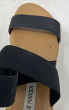 Load image into Gallery viewer, Steve Madden Womens Azzurra Black Open Toe Slip-On Slingback Sandals Size 7.5