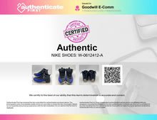 Load image into Gallery viewer, Authentic Nike Womens Air Jordan 12 Black Blue Sneaker Shoes Size 11.5 Stained