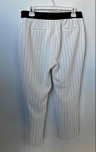Load image into Gallery viewer, Karl Lagerfeld Womens White Striped Straight Leg Trouser Pants Size 8P