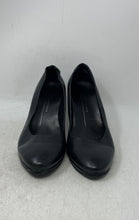 Load image into Gallery viewer, Ecco Womens Black Leather Round Toe Block Slip-On Pump Heels Size 36