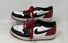 Load image into Gallery viewer, Nike Mens Jordan 1 Retro Low OG Black White Red Lace-Up Sneaker Shoes Size 8.5