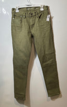 Load image into Gallery viewer, Banana Republic Womens Green Denim Pockets Slim Fit Skinny Jeans 30x32 With Tags