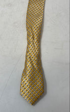 Load image into Gallery viewer, Michael Kors Mens Yellow Geometric Keeper Loop Formal Designer Tie