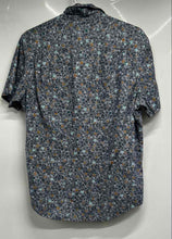 Load image into Gallery viewer, Original Penguin Mens Gray Floral Short Sleeve Collared Button-Up Shirt Size M
