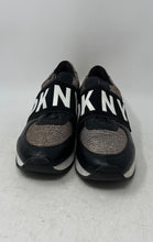 Load image into Gallery viewer, DKNY Womens Marli Black Rose Gold Silver Glitter Slip-On Sneaker Shoes Size 8.5M