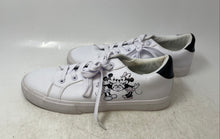Load image into Gallery viewer, Disney Minnie Mouse Mens White Leather Lace-Up Low Top Sneaker Shoes Size 9