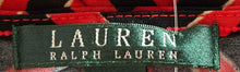 Load image into Gallery viewer, Lauren Ralph Lauren Womens Black Red Chevron Print V-Neck Wrap Dress Size S