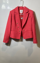 Load image into Gallery viewer, Sam Edelman Womens Pink Peak Lapel Double-Breasted Blazer Size Medium
