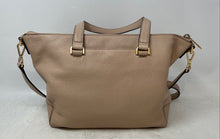 Load image into Gallery viewer, Michael Kors Womens Nude Leather Outer Pocket Crossbody Strap Satchel Bag