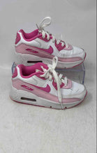 Load image into Gallery viewer, Nike Kids Air Max 90 Pink White Lace-Up Sneaker Shoes Size 12C