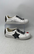 Load image into Gallery viewer, Krush Womens White Rhinestone Low Top Lace-Up Sneaker Shoes Size 7