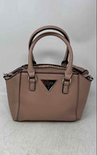 Load image into Gallery viewer, Guess Womens Dark Nude Leather Pockets Crossbody Adjustable Strap Satchel Bag