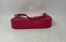 Load image into Gallery viewer, Calvin Klein Womens Pink Textured Leather Single Strap Zip Top Shoulder Handbag