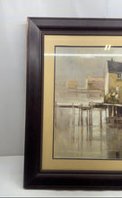 Load image into Gallery viewer, Abstract Expressionist Of The Sea Docks Painting Framed Print By Ted Goerschner