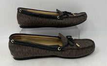 Load image into Gallery viewer, Michael Kors Womens Sutton MV20H Brown Monogram Moccasin Shoes Size 9.5 M