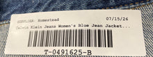 Load image into Gallery viewer, Calvin Klein Jeans Womens Blue Denim Cotton Cropped Button Front Jacket Size M