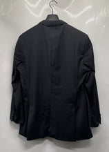 Load image into Gallery viewer, Hugo Boss Mens Blue Striped Wool Single-Breasted Two-Button Blazer Size 40R