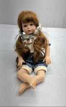 Load image into Gallery viewer, Blonde Hair Blue Eye Collectible Girl Porcelain Doll With Outfit