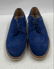 Load image into Gallery viewer, Authentic Tod's Mens Blue Round Toe Lace-Up Wingtip Oxford Dress Shoes Size 7