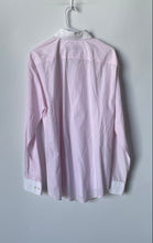 Load image into Gallery viewer, Hugo Boss Mens White Pink Collared Long Sleeve Button-Up Shirt Size Medium