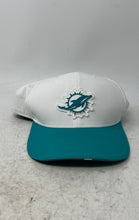 Load image into Gallery viewer, New Era Mens White Green NFL Miami Dolphins Snapback Cap One Size Fits Most