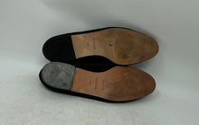 Load image into Gallery viewer, Ann Taylor Womens Black Suede Round Toe Slip-On Flat Loafer Shoes Size 9.5M