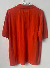 Load image into Gallery viewer, Lacoste Mens Orange Short Sleeve Collared Golf Polo Shirt Size Large