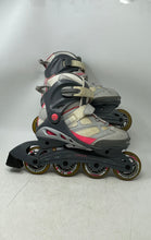 Load image into Gallery viewer, DBX Womens Abec 7 Gray Pink Four Wheels Adjustable Strap Inline Skates Size 6