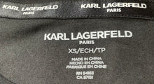 Load image into Gallery viewer, Karl Lagerfeld Womens Black Short Sleeve Eiffel Tower Graphic T-Shirt Size XS