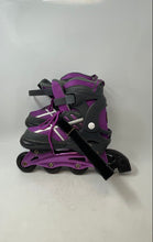 Load image into Gallery viewer, Airwalk Unisex Kids ABEC-5 Gray Purple Lace-Up Adjustable Inline Skates Size 5-8