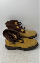 Load image into Gallery viewer, Timberland Mens Brown Leather Drawstring Closed Toe Ankle Combat Boots Size 7 M