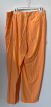 Load image into Gallery viewer, DKNY Womens Orange Regular Fit Zip Pockets Wide Leg Cargo Pants Size 12