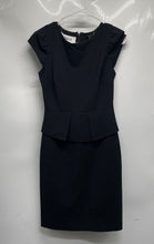 Load image into Gallery viewer, J.Crew Womens Black Short Sleeve Back Zipper Cocktail Sheath Dress Size 00