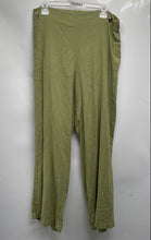 Load image into Gallery viewer, Michael Kors Womens Green Elastic Waist Pull-On Wide-Leg Trouser Pants Size L
