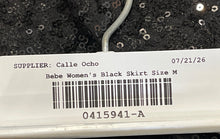 Load image into Gallery viewer, Bebe Womens Black Sequin Side Zip Party Cocktail Mini Skirt Size M With Tag