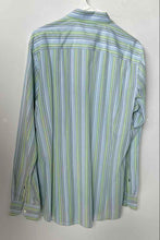 Load image into Gallery viewer, Banana Republic Mens Multicolor Printed Long Sleeve Slim Fit Dress Shirt Size M