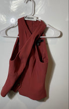 Load image into Gallery viewer, White House Black Market Womens Dark Rose Pink Halter Neck Crossover Vest Size 2