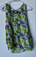 Load image into Gallery viewer, DKNY Womens Multicolor Abstract Print Sleeveless V-Neck Blouse Top Size XS