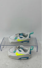 Load image into Gallery viewer, Nike Unisex Baby Air Max 90 CB White Aqua Yellow Slip-On Sneakers Shoes Size 3C