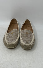 Load image into Gallery viewer, Coach Womens Marley G4836 Beige Signature Slip-On Driver Loafer Flats Size 7B