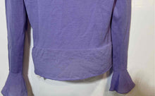 Load image into Gallery viewer, Authentic Yves Saint Laurent Womens Purple Long Sleeve Blouse Top Size Small