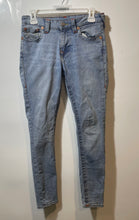 Load image into Gallery viewer, True Religion Womens Blue Stretch Denim Skinny Leg Jeans Pants Size 28