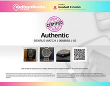 Load image into Gallery viewer, Authentic Benrus Women's Gold-Tone Black Quartz Dress Watch