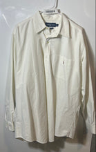 Load image into Gallery viewer, Ralph Lauren Mens White Long Sleeve Collared Button-Up Shirt Size Large