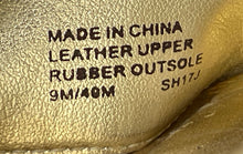 Load image into Gallery viewer, Michael Kors Womens Gold Leather Open Toe High Stiletto Slip-On Heels Size 9M