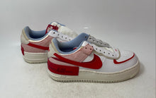 Load image into Gallery viewer, Nike Womens Air Force 1 White Red Blue Sneakers Shoes Size 8 No Laces