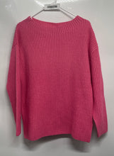 Load image into Gallery viewer, Zara Womens Pink Long Sleeve Boat Neck Knitted Pullover Sweater Size Small